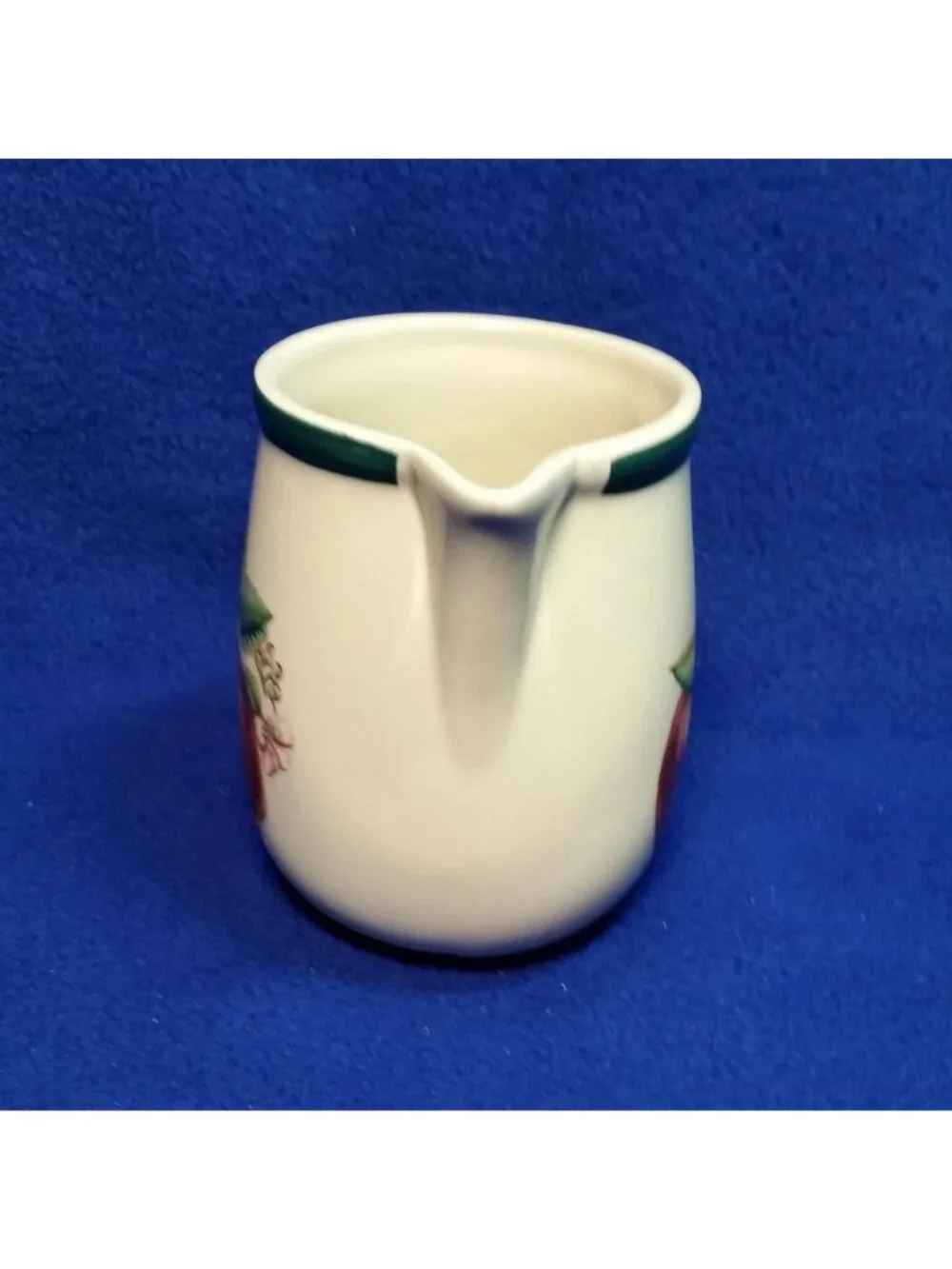 Casuals Apple Creamer China Pearl Apples and Pink Blossoms Country Farmhouse